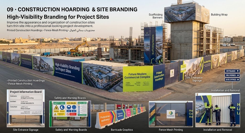 Construction Hoarding and Site Branding
